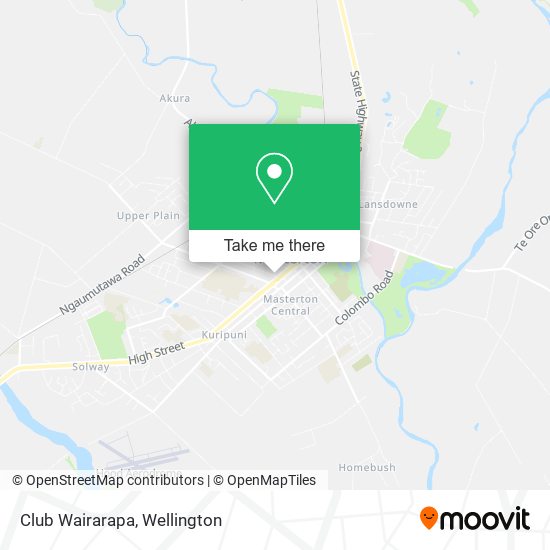 Club Wairarapa map