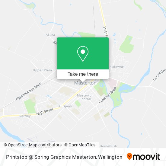 Printstop @ Spring Graphics Masterton map