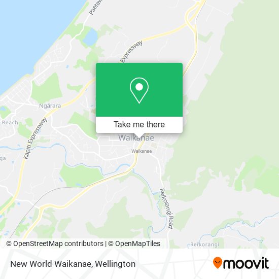 New World Waikanae map