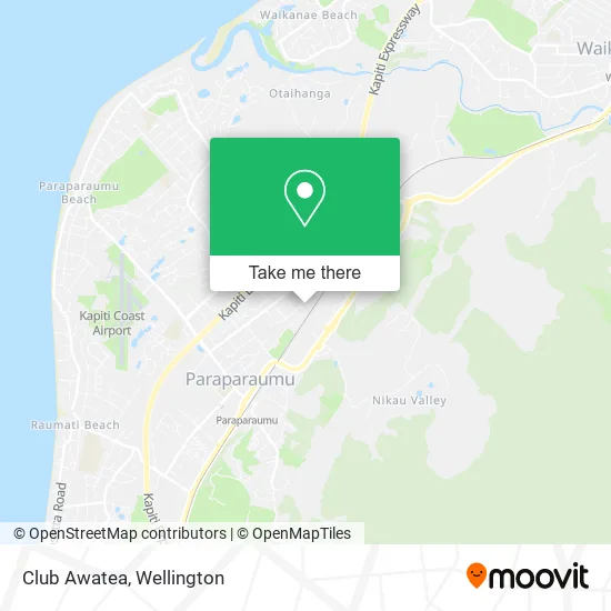 Club Awatea map