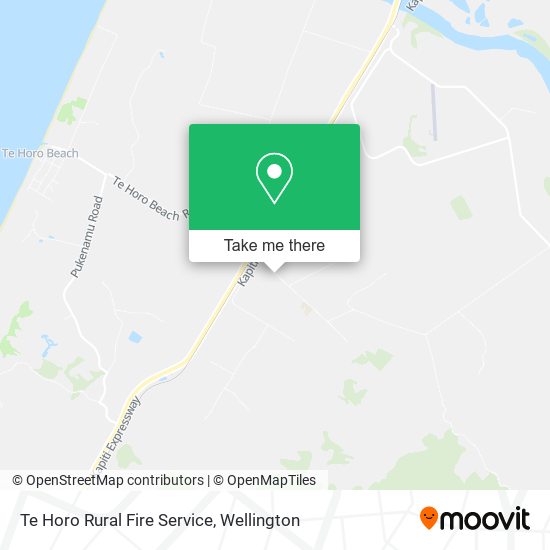 Te Horo Rural Fire Service map