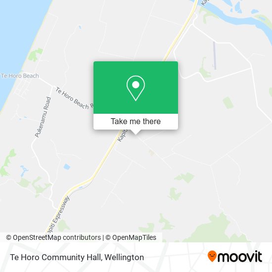 Te Horo Community Hall map