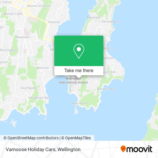 Vamoose Holiday Cars map