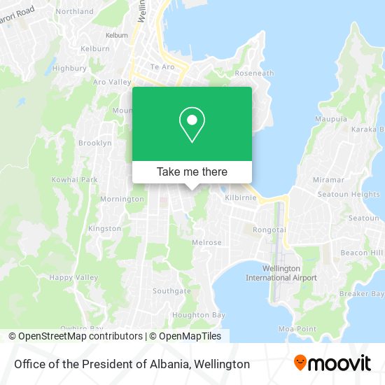 Office of the President of Albania map
