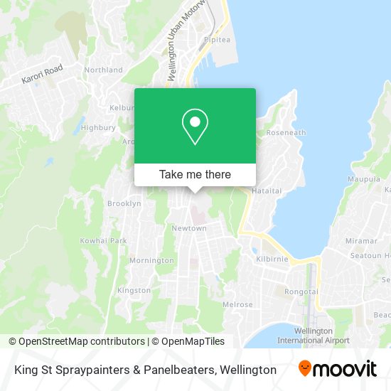 King St Spraypainters & Panelbeaters map