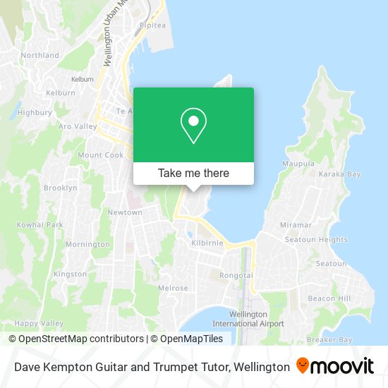 Dave Kempton Guitar and Trumpet Tutor map