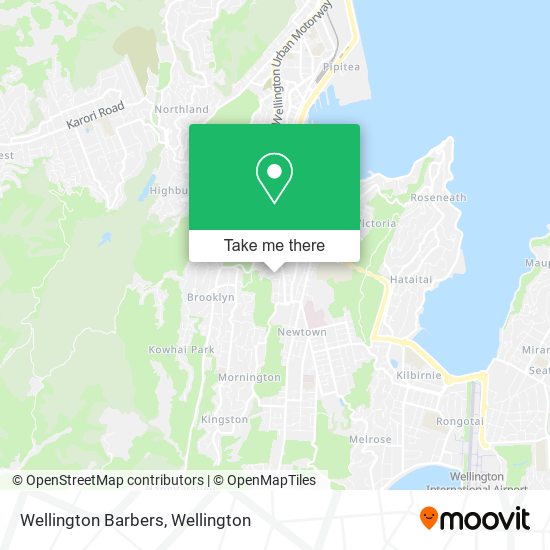 Wellington Barbers map