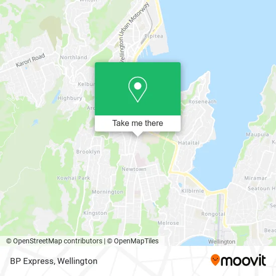BP Express map