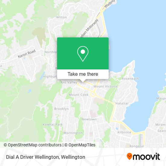 Dial A Driver Wellington map