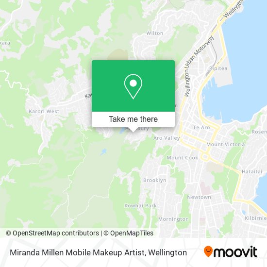 Miranda Millen Mobile Makeup Artist map