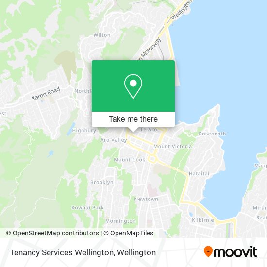 Tenancy Services Wellington map