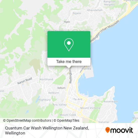 Quantum Car Wash Wellington New Zealand map