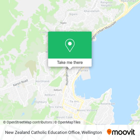 New Zealand Catholic Education Office map