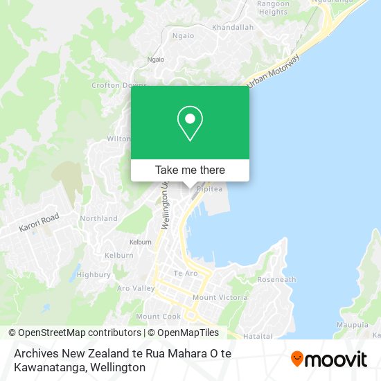 Archives New Zealand te Rua Mahara O te Kawanatanga map