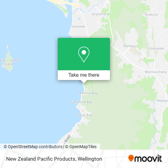 New Zealand Pacific Products map