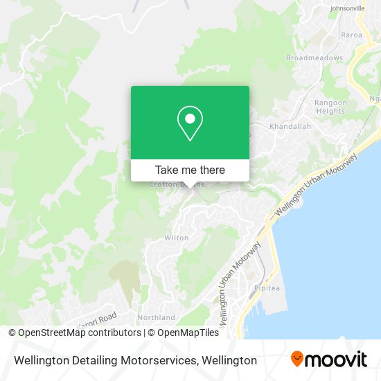 Wellington Detailing Motorservices map