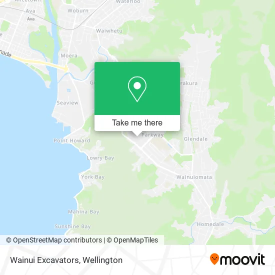 Wainui Excavators map