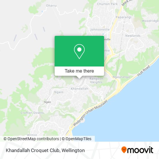 Khandallah Croquet Club map