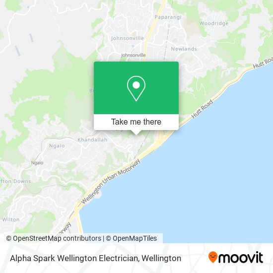 Alpha Spark Wellington Electrician map