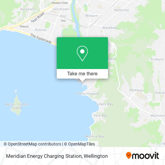 Meridian Energy Charging Station map