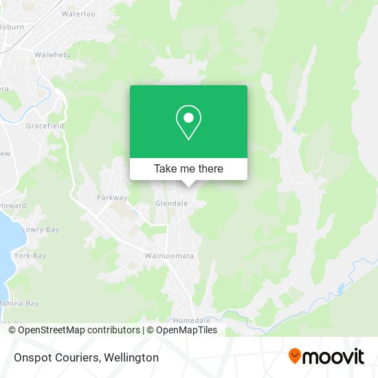 Onspot Couriers map