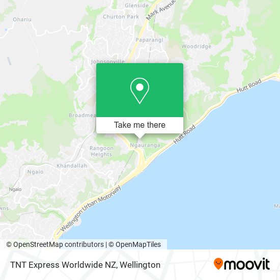 TNT Express Worldwide NZ map