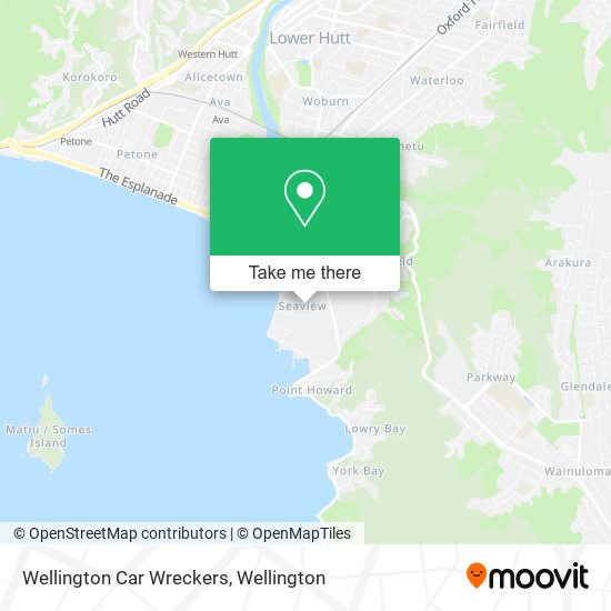 Wellington Car Wreckers map