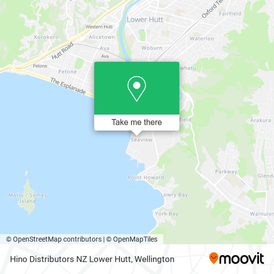 Hino Distributors NZ Lower Hutt map