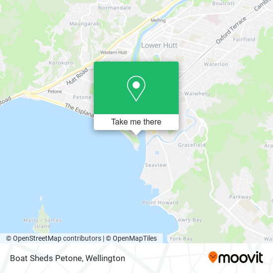 Boat Sheds Petone map