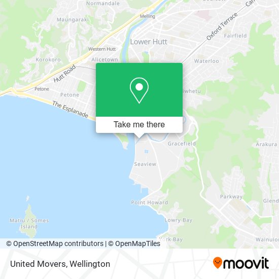 United Movers map