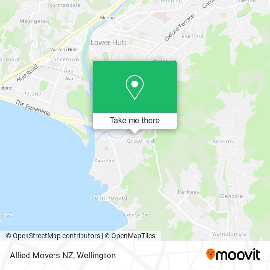 Allied Movers NZ map