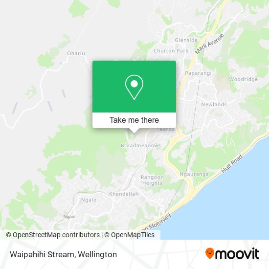 Waipahihi Stream map