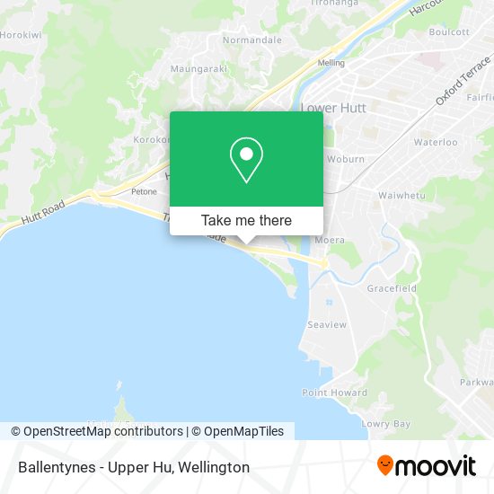 Ballentynes - Upper Hu map