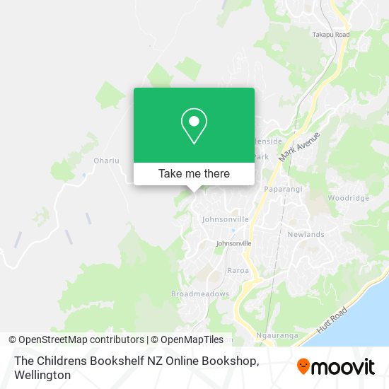 The Childrens Bookshelf NZ Online Bookshop map