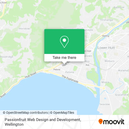 Passionfruit Web Design and Development map