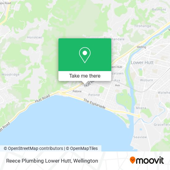 Reece Plumbing Lower Hutt map