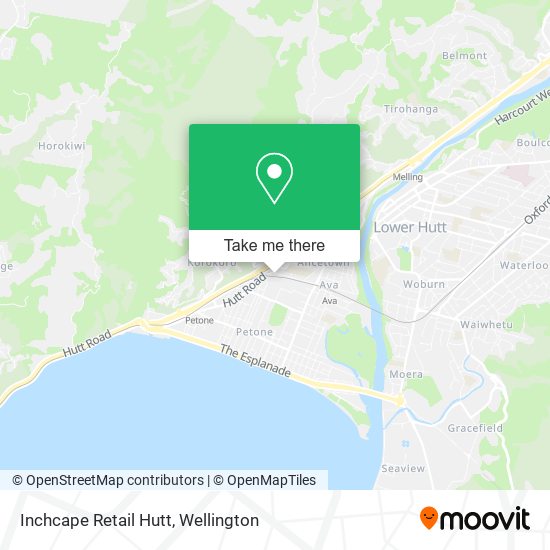 Inchcape Retail Hutt map