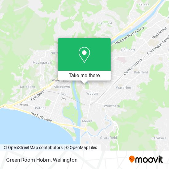 Green Room Hobm map