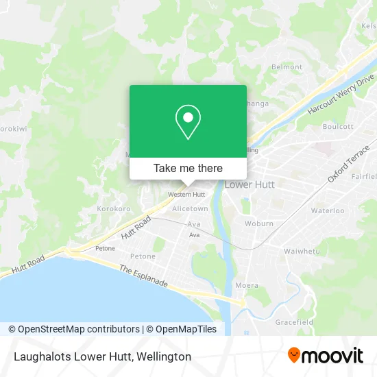 Laughalots Lower Hutt map