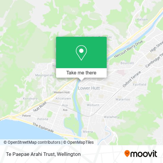 Te Paepae Arahi Trust map