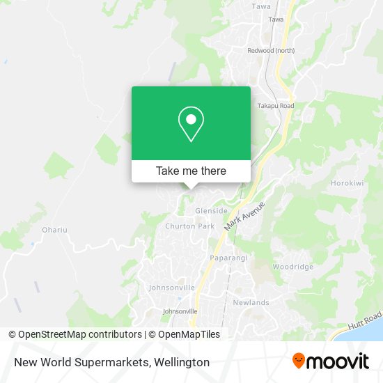 New World Supermarkets map