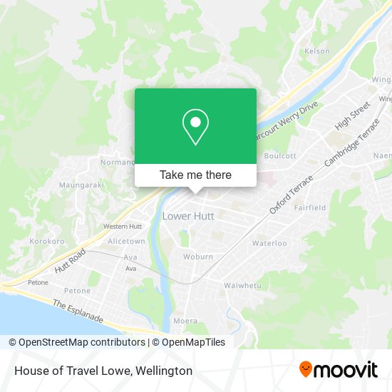 House of Travel Lowe map