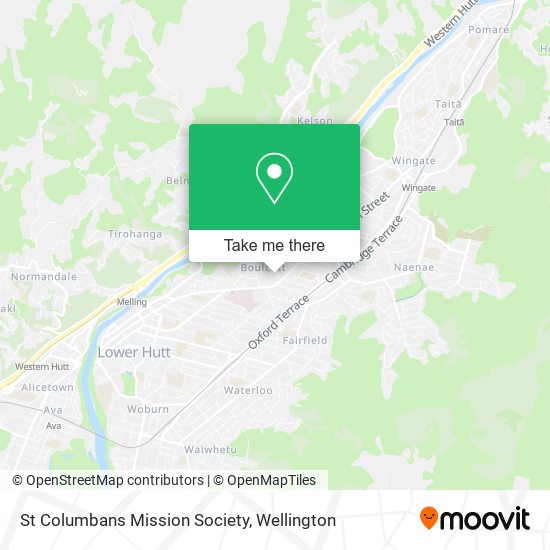 St Columbans Mission Society map