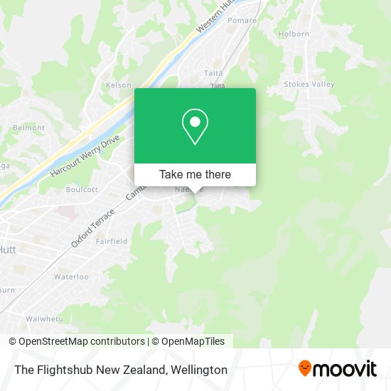 The Flightshub New Zealand map