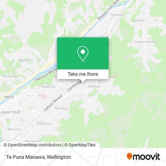 Te Puna Manawa map