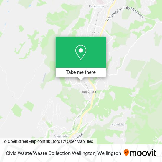 Civic Waste Waste Collection Wellington map