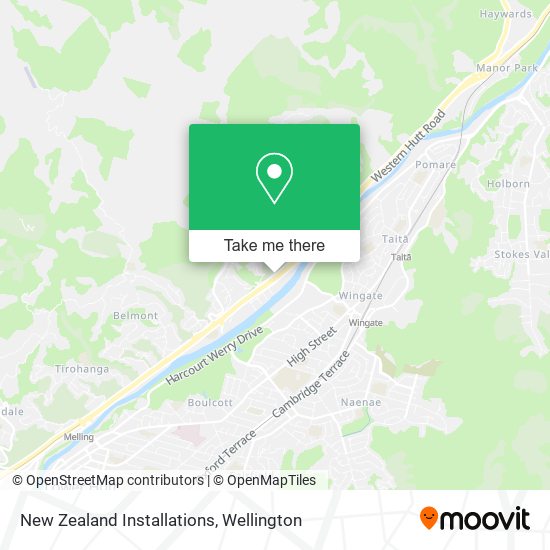 New Zealand Installations map