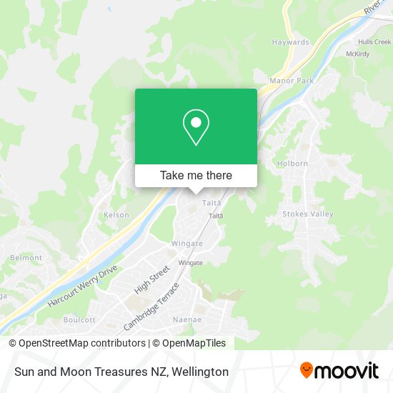 Sun and Moon Treasures NZ map
