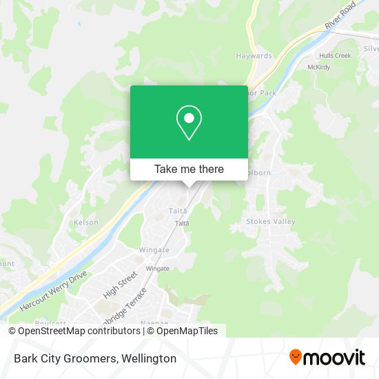 Bark City Groomers map