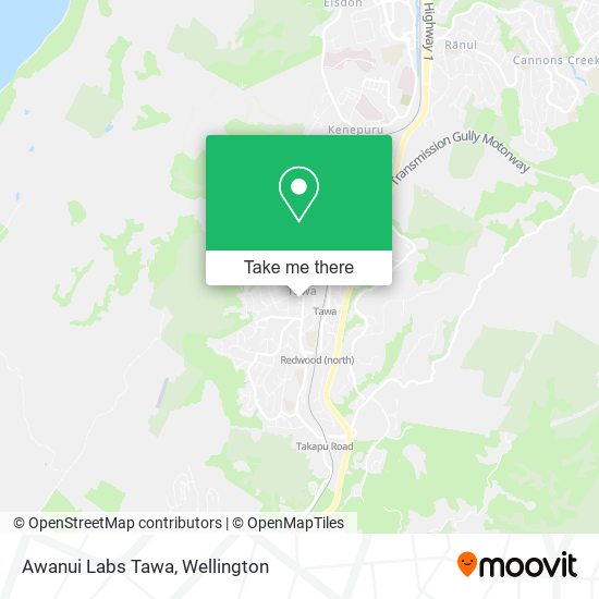 Awanui Labs Tawa map